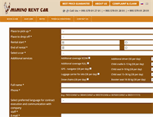 Tablet Screenshot of miminorentcar.com